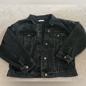 TALULAH Oversized Black Denim Jacket NEVER WORN